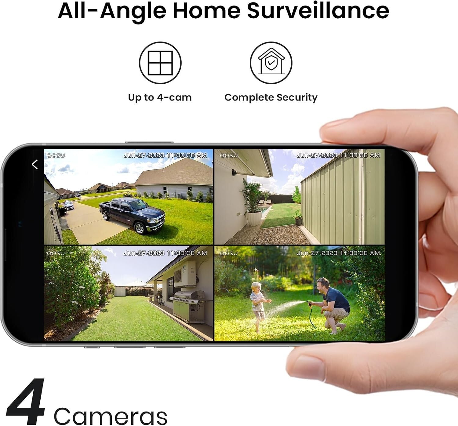 Add-On 2K Outdoor Camera for Enhanced Security - Requires Compatible HomeBase