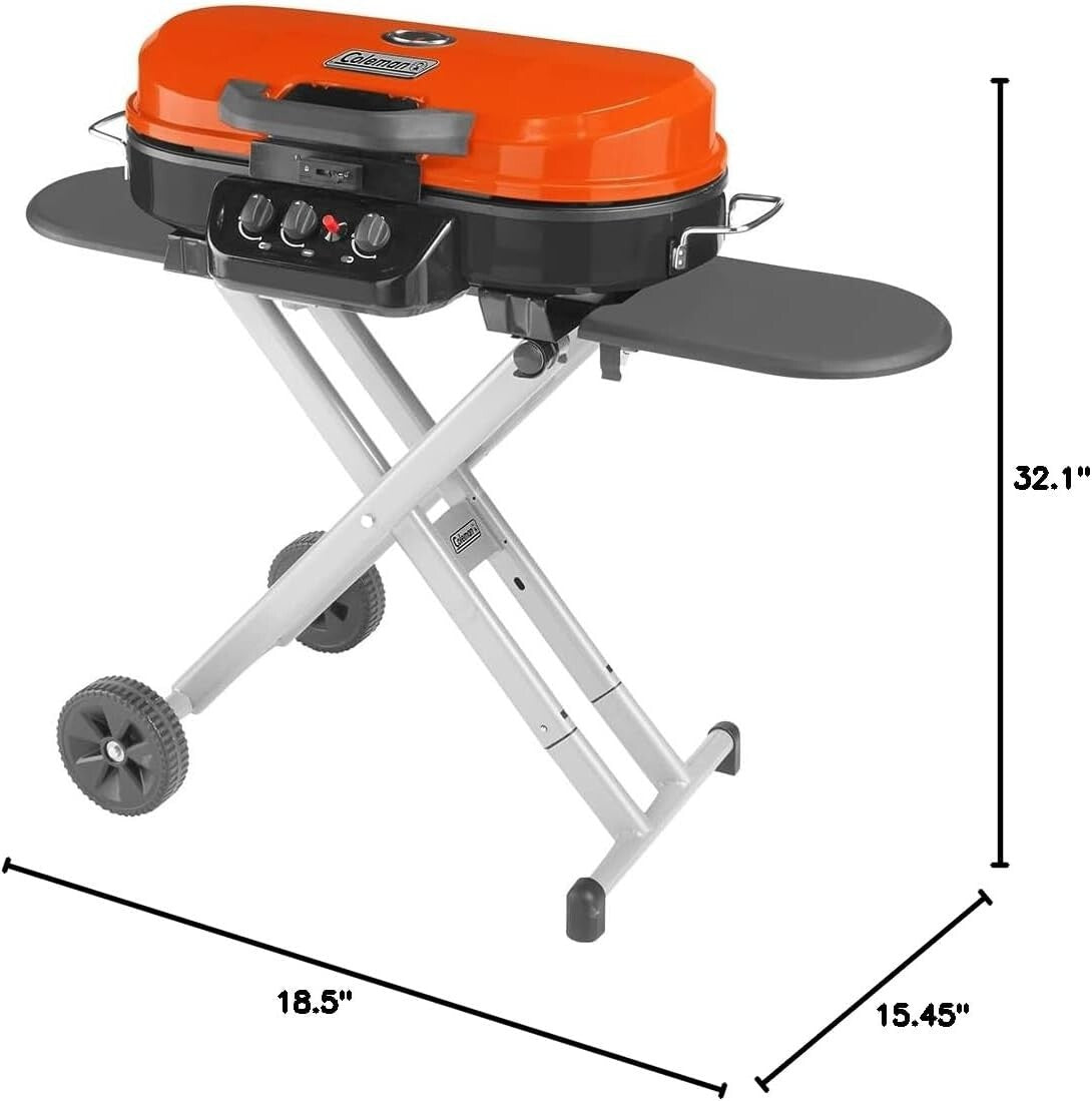 High-Power RoadTrip 285 Grill - Ideal for Camping with Side Tables & Thermometer