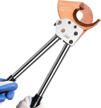 Load image into Gallery viewer, Heavy-Duty Ratchet Cable Cutters for 300mm² Copper/Aluminum Wire - 600mcm