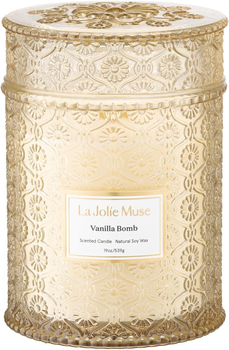 Eco-Conscious Vanilla Bomb Large Candle – 90 Hours of Relaxing Home Fragrance