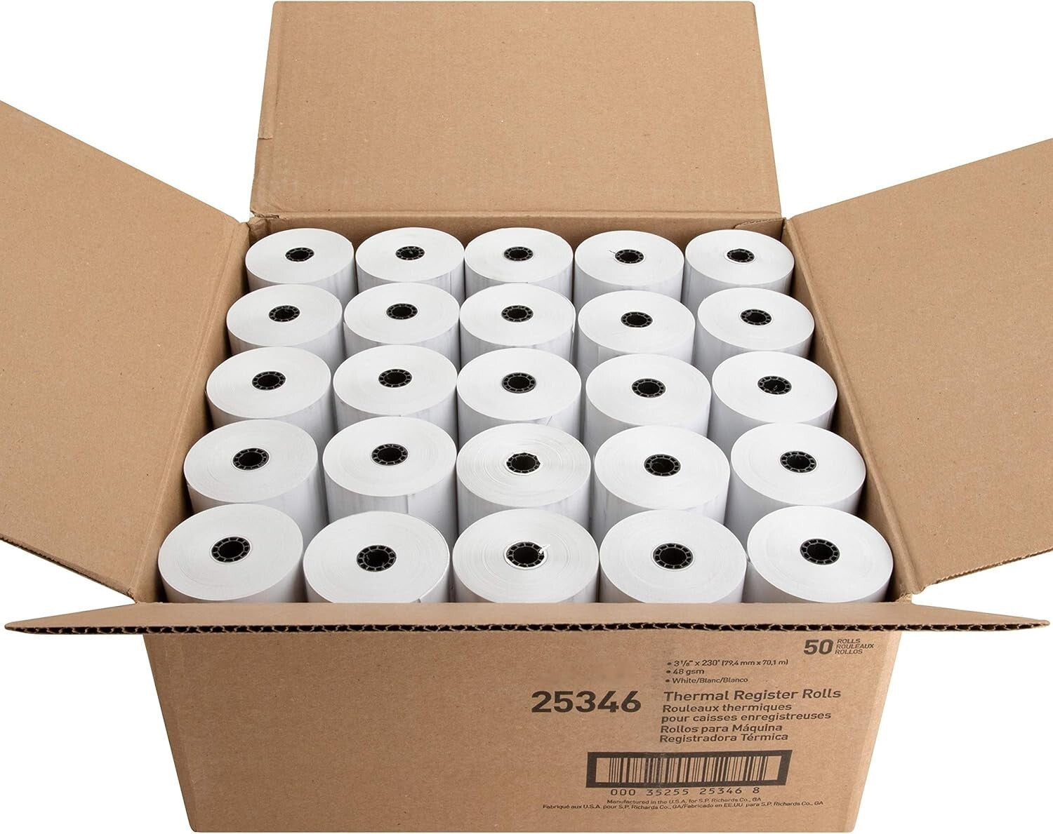 Effortless Replacement Thermal Paper Rolls - 50 Rolls for Consistent Performance