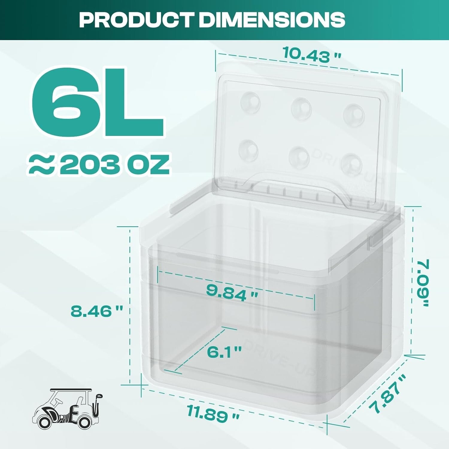 Effortless Club Car Cooler for Precedent, Tempo, Onward - Refreshment on Demand