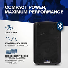 Load image into Gallery viewer, Powerful 350W Bluetooth Speaker with 2-Channel Mixer - Perfect for Events