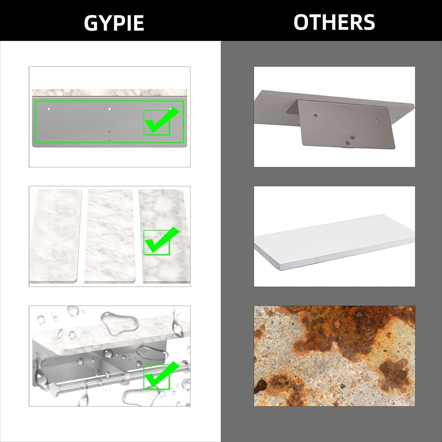 Brushed Nickel Double Toilet Paper Holder with Elegant Marble Shelf - Modern ...