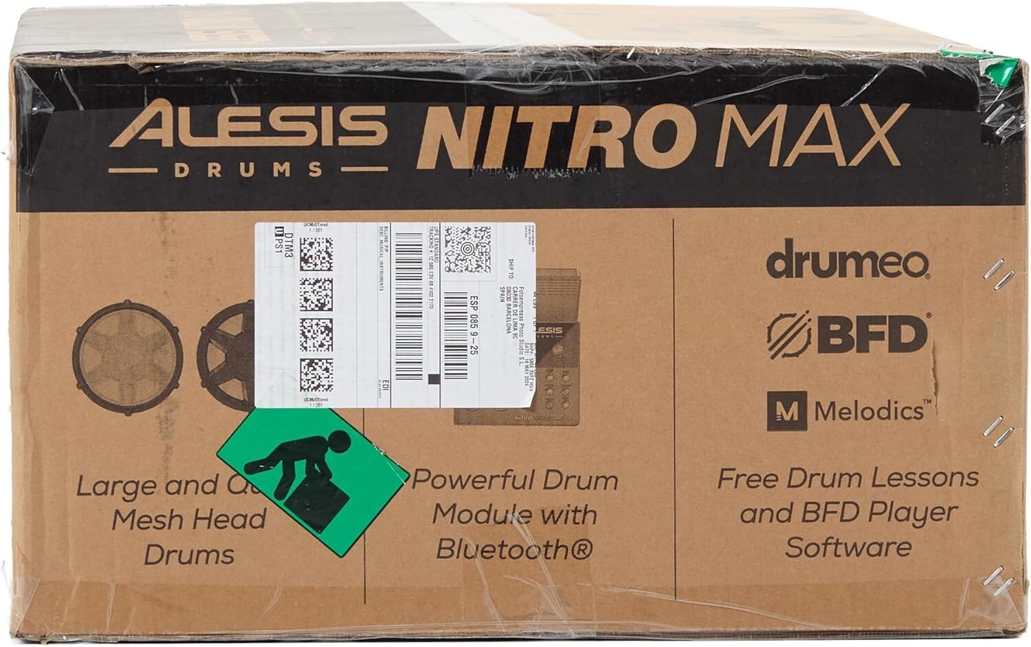 Ultimate Nitro Max Drum Kit - 10" Dual Zone Snare, 440+ Sounds & Drumeo Access