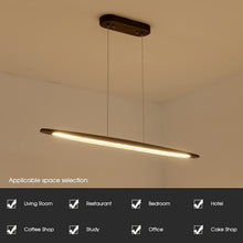 Load image into Gallery viewer, Energy-Saving 51" Real Wood Pendant Light for Stylish Dining and Kitchen Spaces