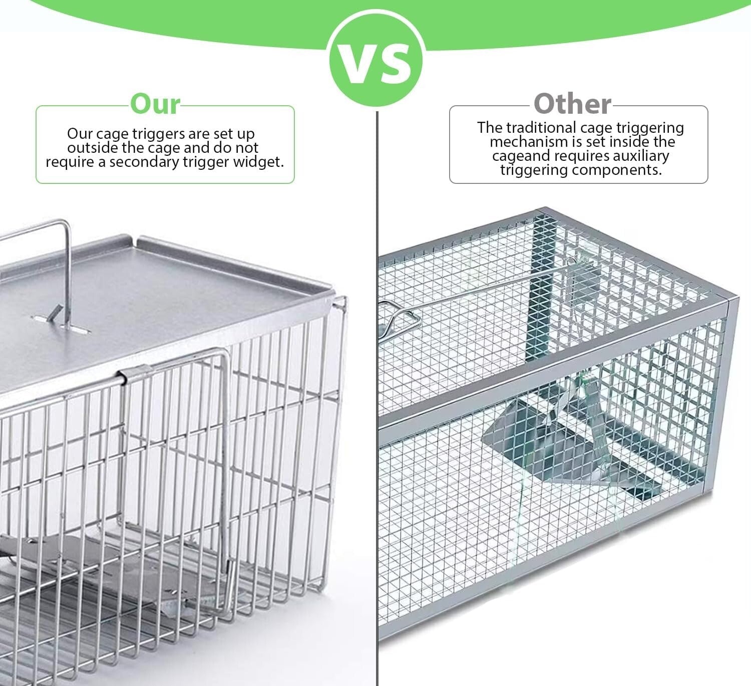 Ultra Sensitive Heavy-Duty Trap for Capturing Squirrels & Small Rodents - 16.3"