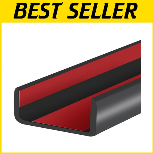 Flexible 20ft U-Shaped Rubber Edge Protector - Easy Install & Durable Design