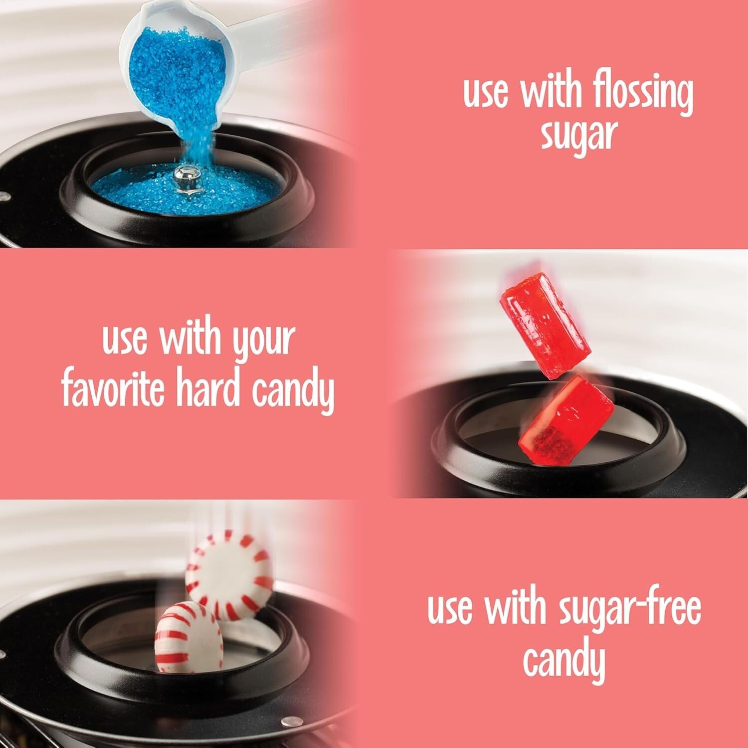 Classic Cotton Candy Machine - Create Fun at Home with Your Favorite Candies