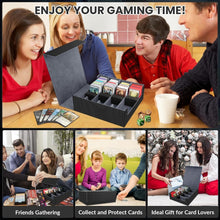 Load image into Gallery viewer, Waterproof 4-Row Card Deck Case for Magic Cards with Colorful Dividers Included