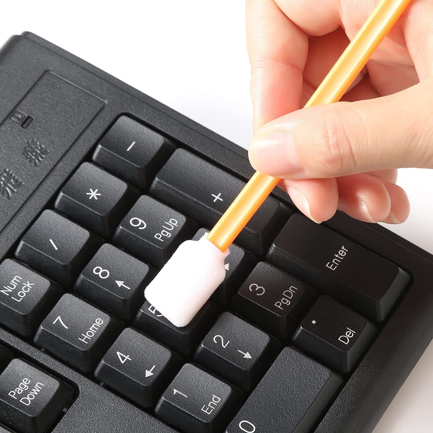 Alcohol-Compatible Foam Cleaning Swabs – 5.25” for Professional & Household Use