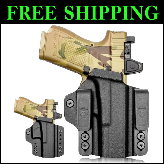 Optics Ready Convertible Holster for Glock & Taurus - Lightweight Kydex Design