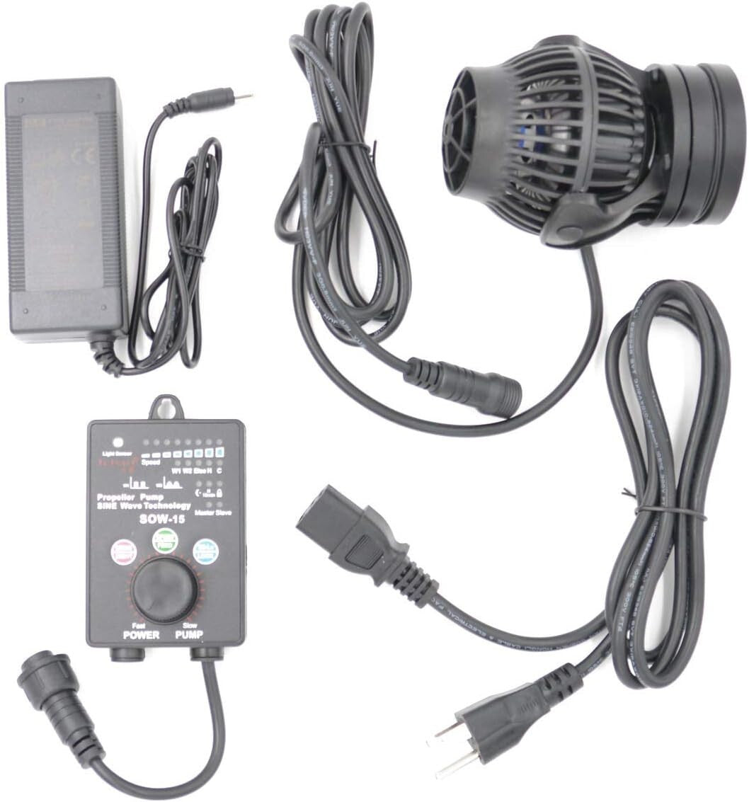 SOW-15 Aquarium Flow Pump with User-Friendly Controller & Silent Operation