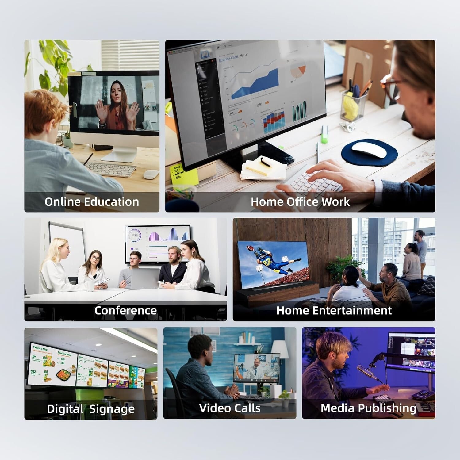 Compact Fanless Mini PC Stick Pro - 4K Dual Display, WiFi 5, Ideal for Office