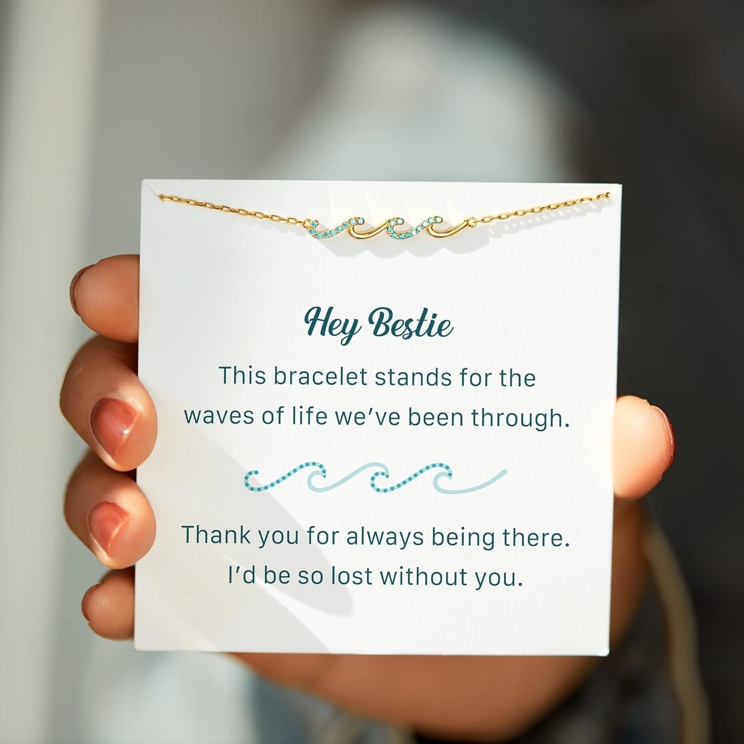 Handcrafted Gifting Wave Bracelet - Birthday and Friendship Gift for Women