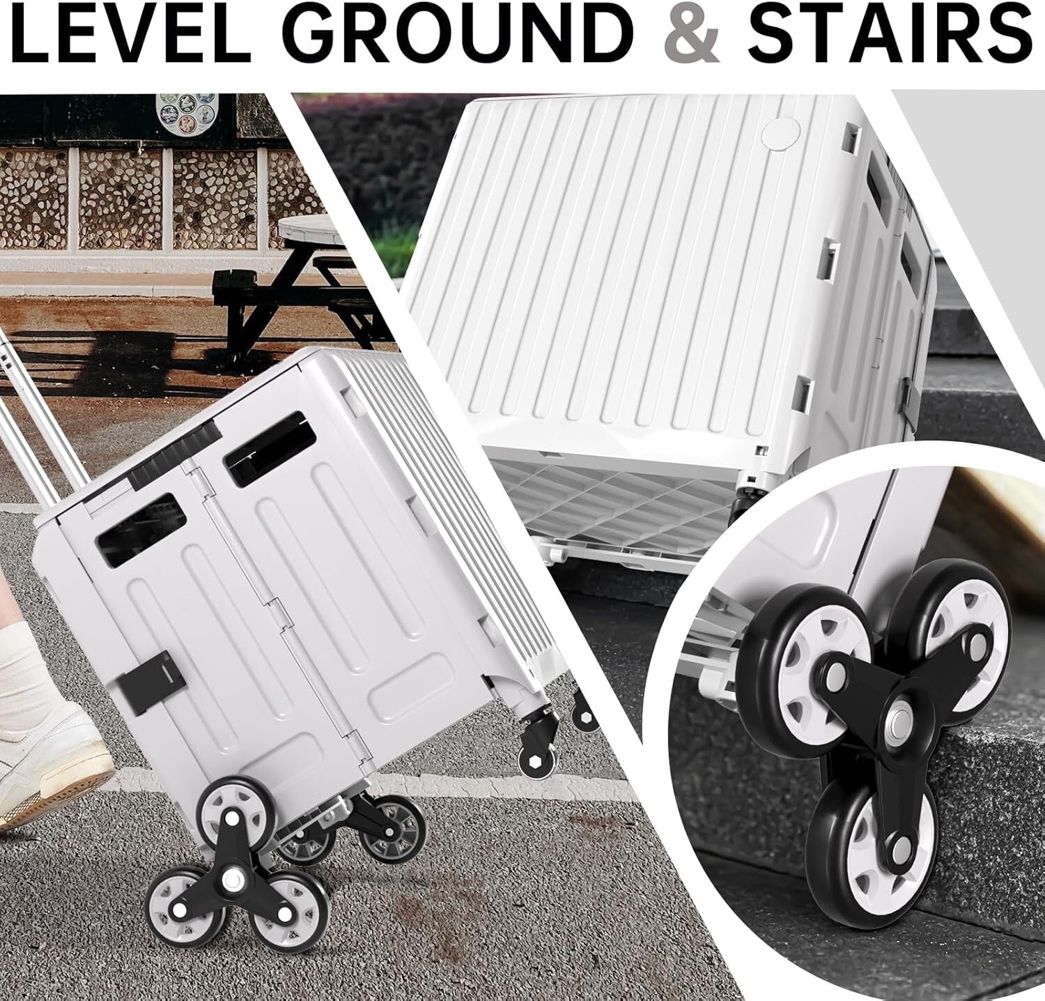 Compact Foldable Rolling Cart for Easy Transport - Ideal for Teachers & Parents