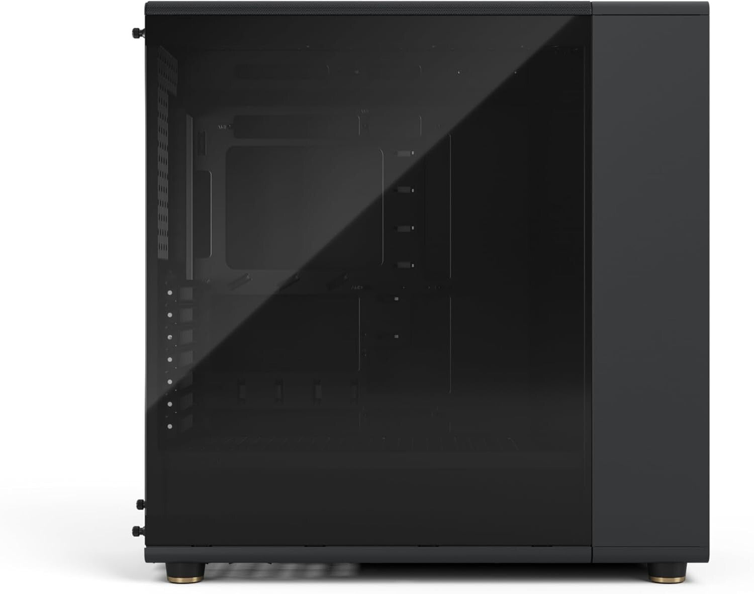 North XL Charcoal Black Gaming Case - Spacious Layout & Enhanced Airflow Design