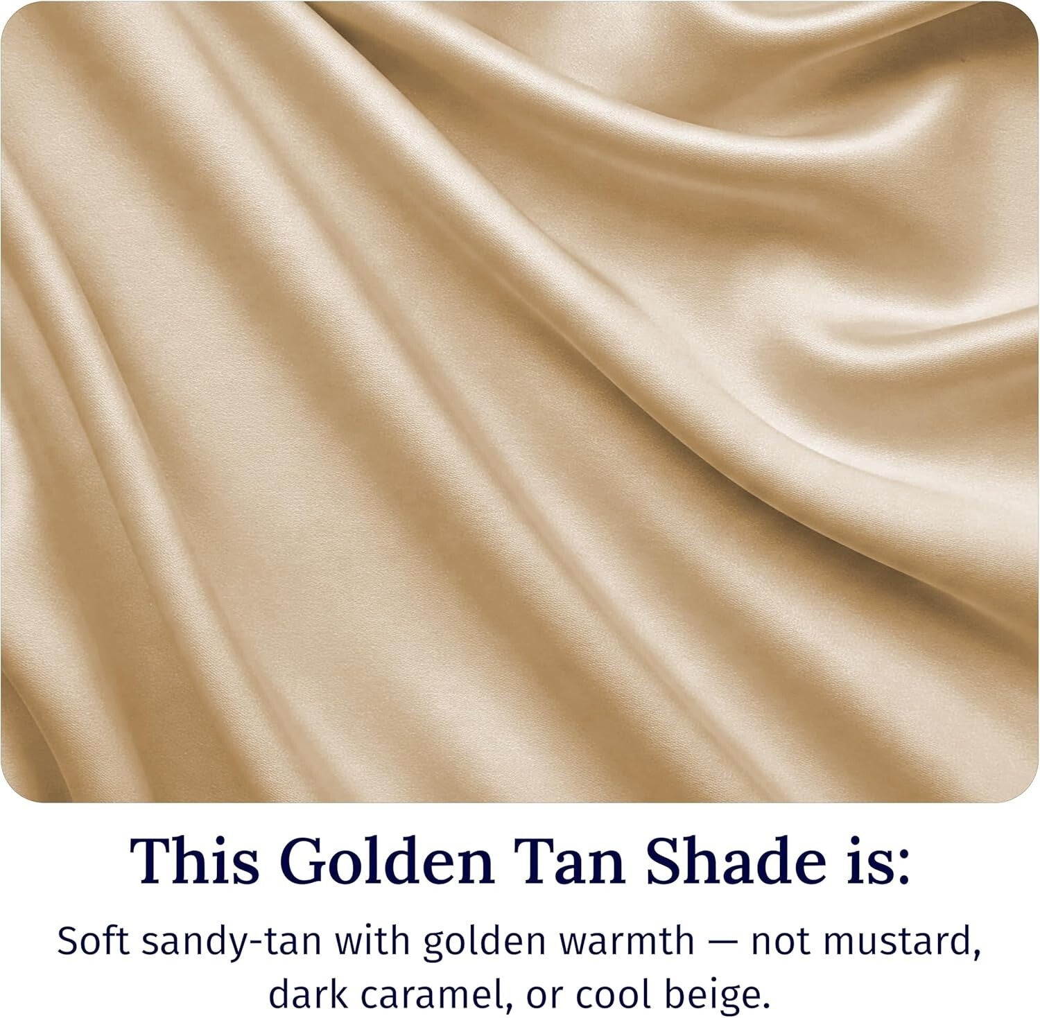 Elegant 4-Piece King Cotton Sheet Set - Soft, No-Shrink & Golden Tan Luxury