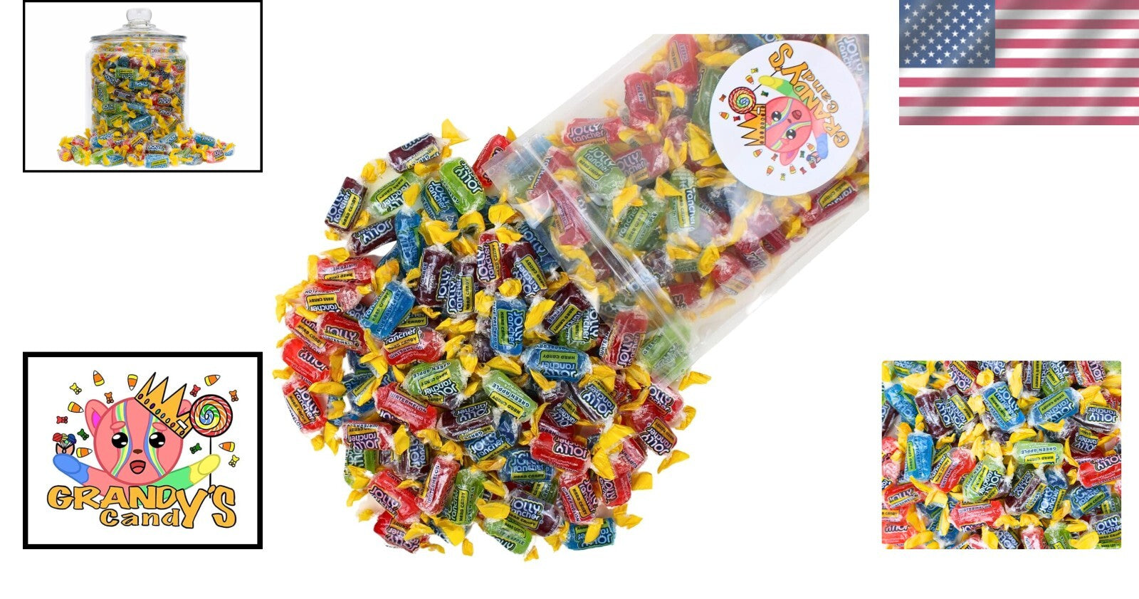 Individually Wrapped Jolly Rancher Bulk Candies - 7 lb for Special Occasions