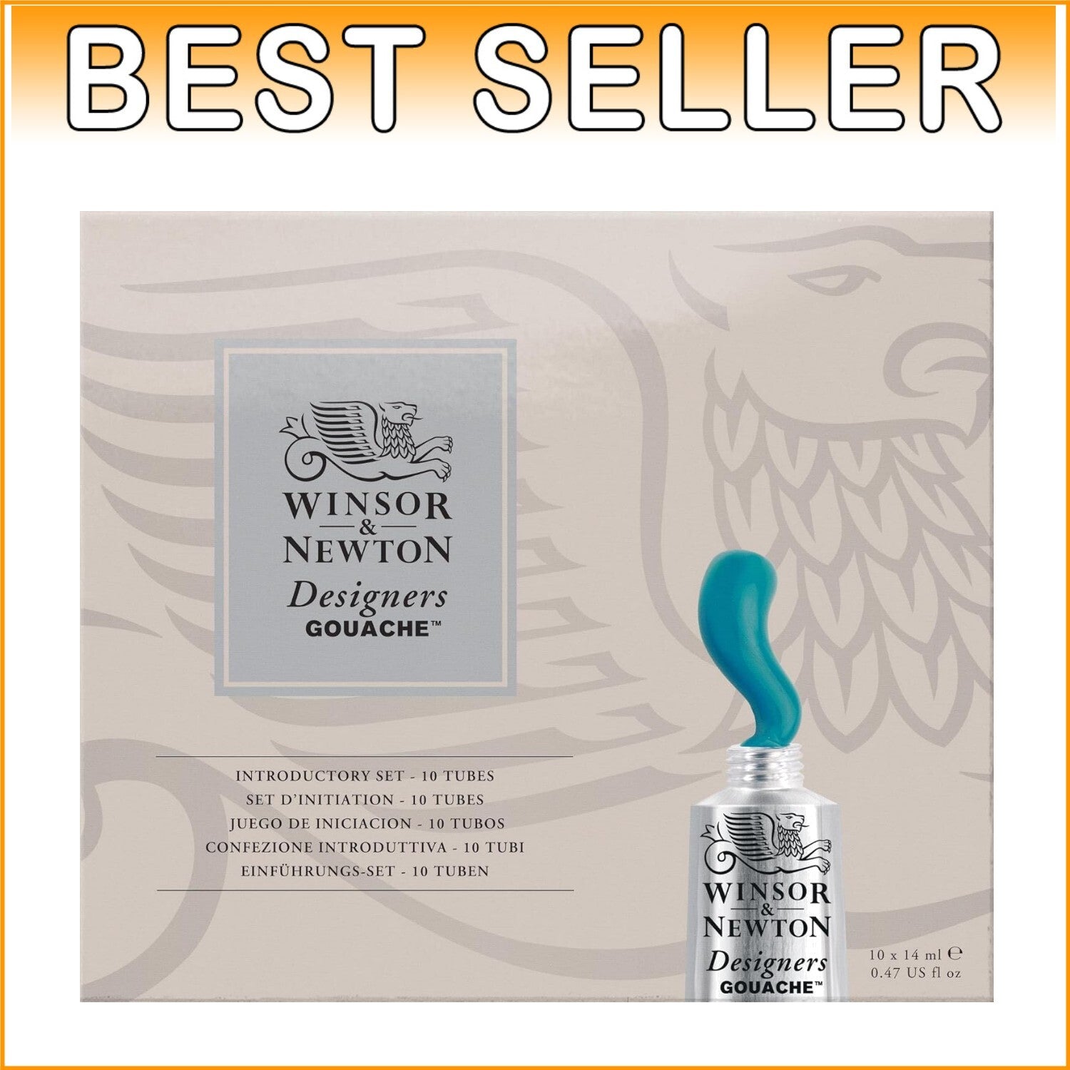 10-Tube Designer Gouache Set - Vibrant Matte Finish Watercolors for Artists