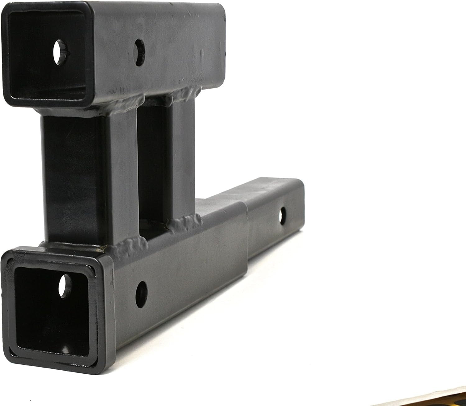 4000lbs Dual Hitch Extension - 2 Inch Receiver Adapter with Adjustable Rise/Drop