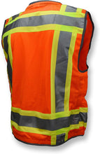 Load image into Gallery viewer, Premium Class 2 Engineer Safety Vest with Breathable Back – Large/Orange Edition