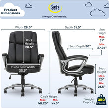 Load image into Gallery viewer, Adjustable High Back Big &amp; Tall Office Chair with Plush Body Pillows &amp; Support