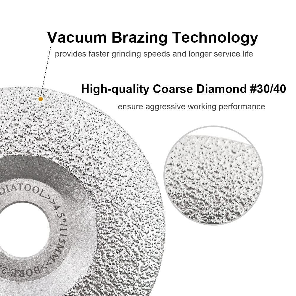 Efficient 5-Inch Diamond Grinding Cup for Angle Grinder - Tough Material Ready