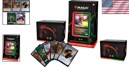 Multiplayer Magic: The Gathering Starter Deck - Draconic Destruction, Ages 13+