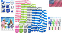 Load image into Gallery viewer, Compact Microfiber Beach and Gym Towels Set - Ultra-Light &amp; Super Absorbent