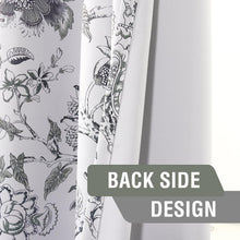 Load image into Gallery viewer, Stylish Blackout Curtains 84" with Floral Print – Energy Saving &amp; Noise Reducing