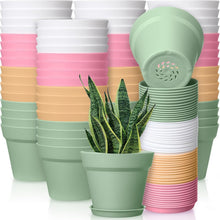 Load image into Gallery viewer, Versatile 54-Pack 4-Inch Planters with Drainage - Ideal for Succulents &amp; Herbs