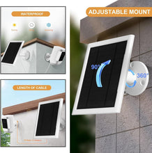 Load image into Gallery viewer, Complete Solar Charging Solution for Ring Cameras - 5W Panel &amp; 10FT Cable Set