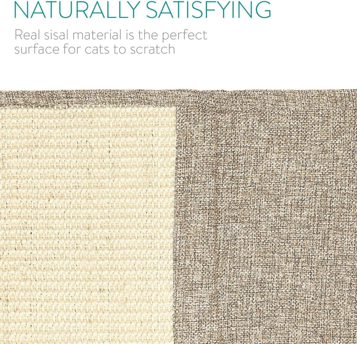 Durable Sisal Cat Scratch Mats - 51x17.7" Furniture Scratching Pads Set of 2