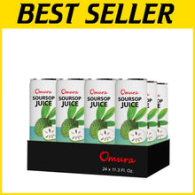 Load image into Gallery viewer, Soursop Graviola Juice 24-Pack - Refreshing Natural Beverage, No Preservatives