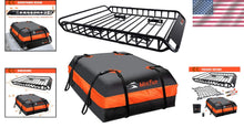 Load image into Gallery viewer, Universal Roof Rack Carrier Basket with Waterproof Bag &amp; Cargo Net - 51" x 36"