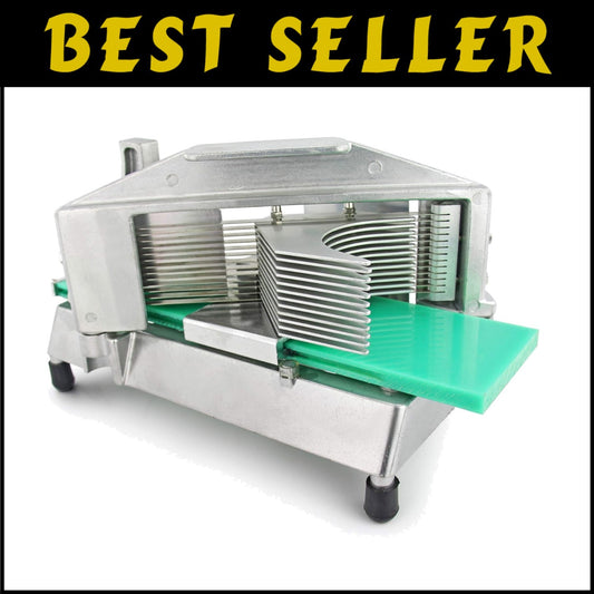 Durable Manual Tomato Slicer - 3/16-Inch Stainless Steel Blades, Dishwasher Safe
