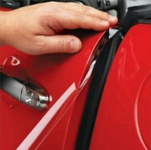 Clear Door Edge Paint Protection Film Roll - 0.4in x 10yd, UV & Water Resistant