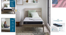 Load image into Gallery viewer, 6-Inch Firm Gel Memory Foam Mattress Twin - Bamboo Charcoal Infusion, CertiPur
