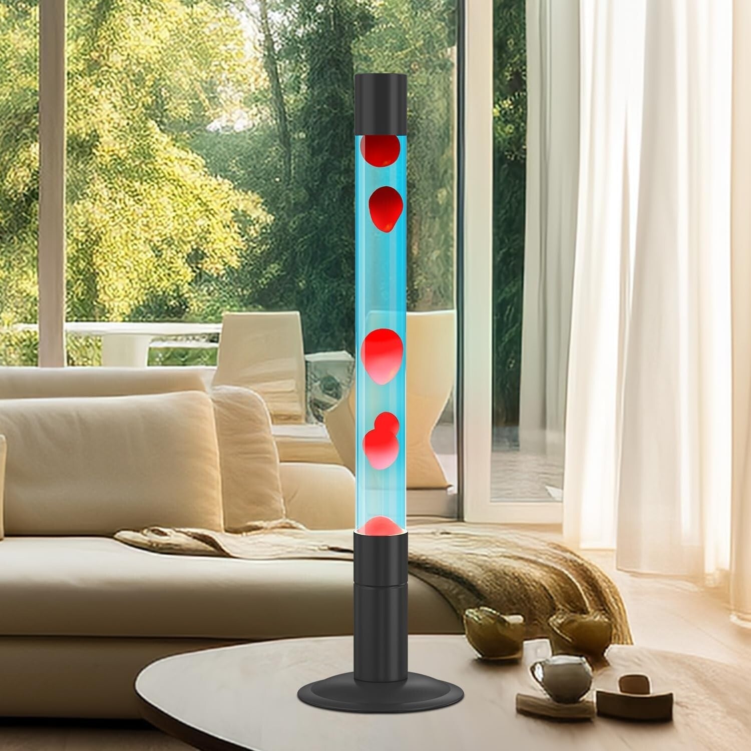 Dynamic 30-Inch Liquid Motion Lamp - Modern Mood Lighting for Cozy Spaces