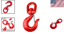 Load image into Gallery viewer, Premium 5-Ton Swivel Hook with Latch – Lightweight &amp; Durable Rigging Solution