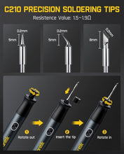 Load image into Gallery viewer, Advanced Wireless Soldering Iron Kit with ESD Tweezers &amp; 4 Precision Tips