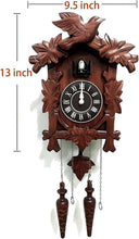 Load image into Gallery viewer, Authentic Hand-Carved Wooden Cuckoo Clock - Night Mode &amp; Adjustable Volume