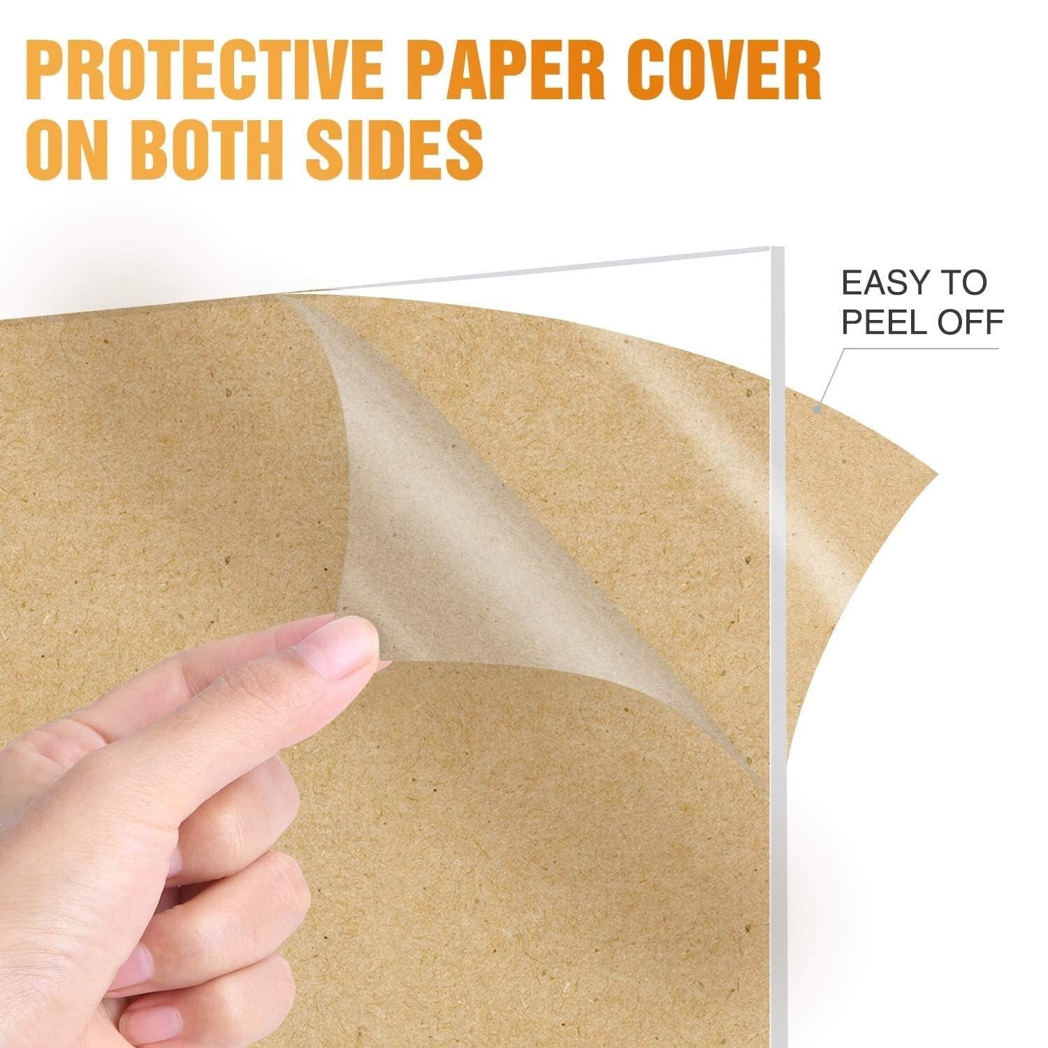 Durable 24x36" Clear Cast Acrylic Sheets - 1/8" Thick Plexiglass - 2 Pack