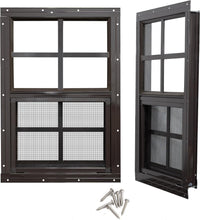 Load image into Gallery viewer, Aluminum Framed 2 Pack Shed Windows 12x18 - Perfect for Playhouses &amp; Garages