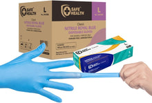 Load image into Gallery viewer, SafeHealth Nitrile Gloves - Flexible, Comfortable, and Latex-Free for All Tasks