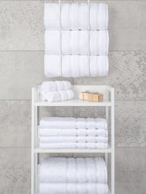 Load image into Gallery viewer, Luxury 4 Piece Bath Towel Set - 100% Cotton, 27x54" Super Absorbent White Towels