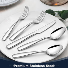 Load image into Gallery viewer, Heavy Weight Silverware Set for 12 - Elegant Dining Utensils for All Occasions