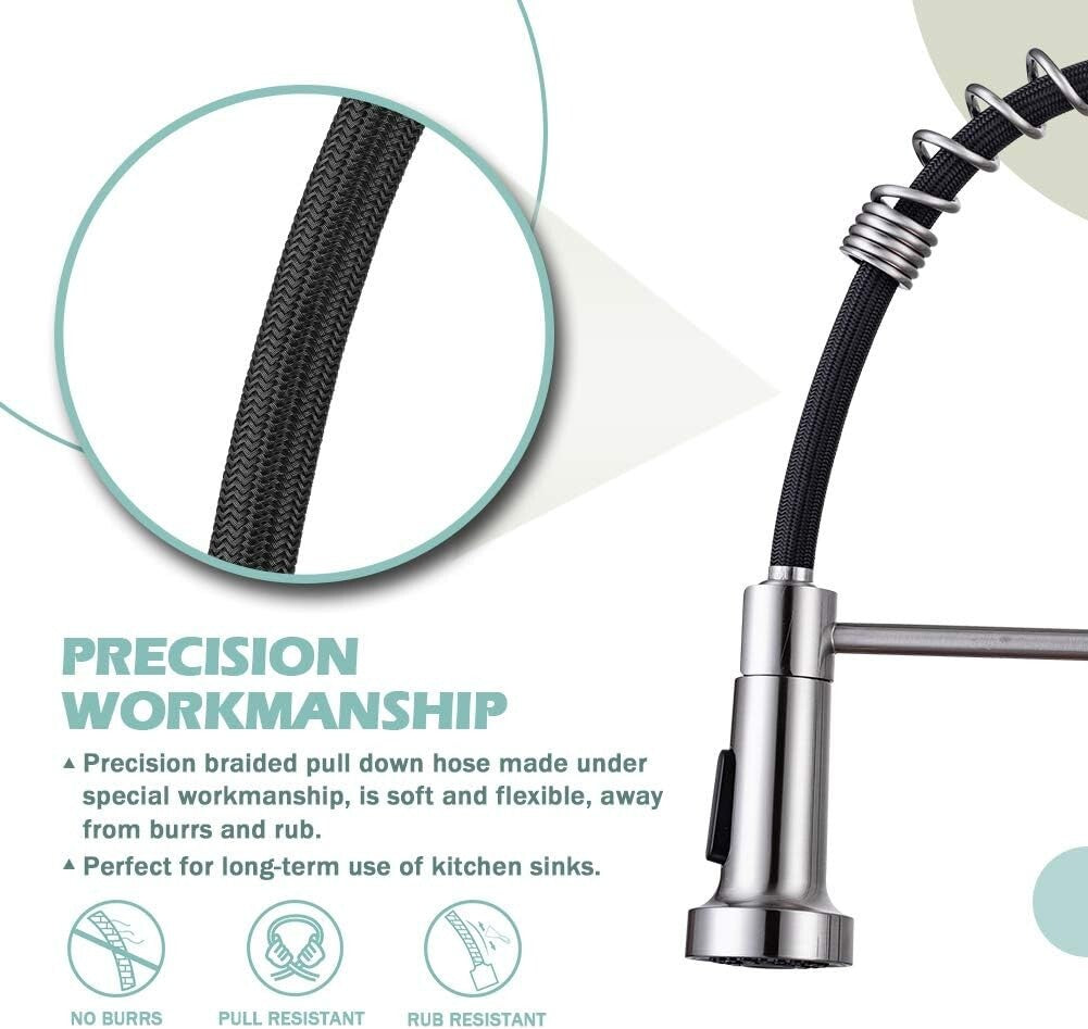 Easy-to-Install Kitchen Faucet with Spot-Resist Finish - Perfect for Any Style