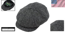 Load image into Gallery viewer, Luxurious Irish Wool Newsboy Cap - Herringbone Design, Ideal for Any Occasion